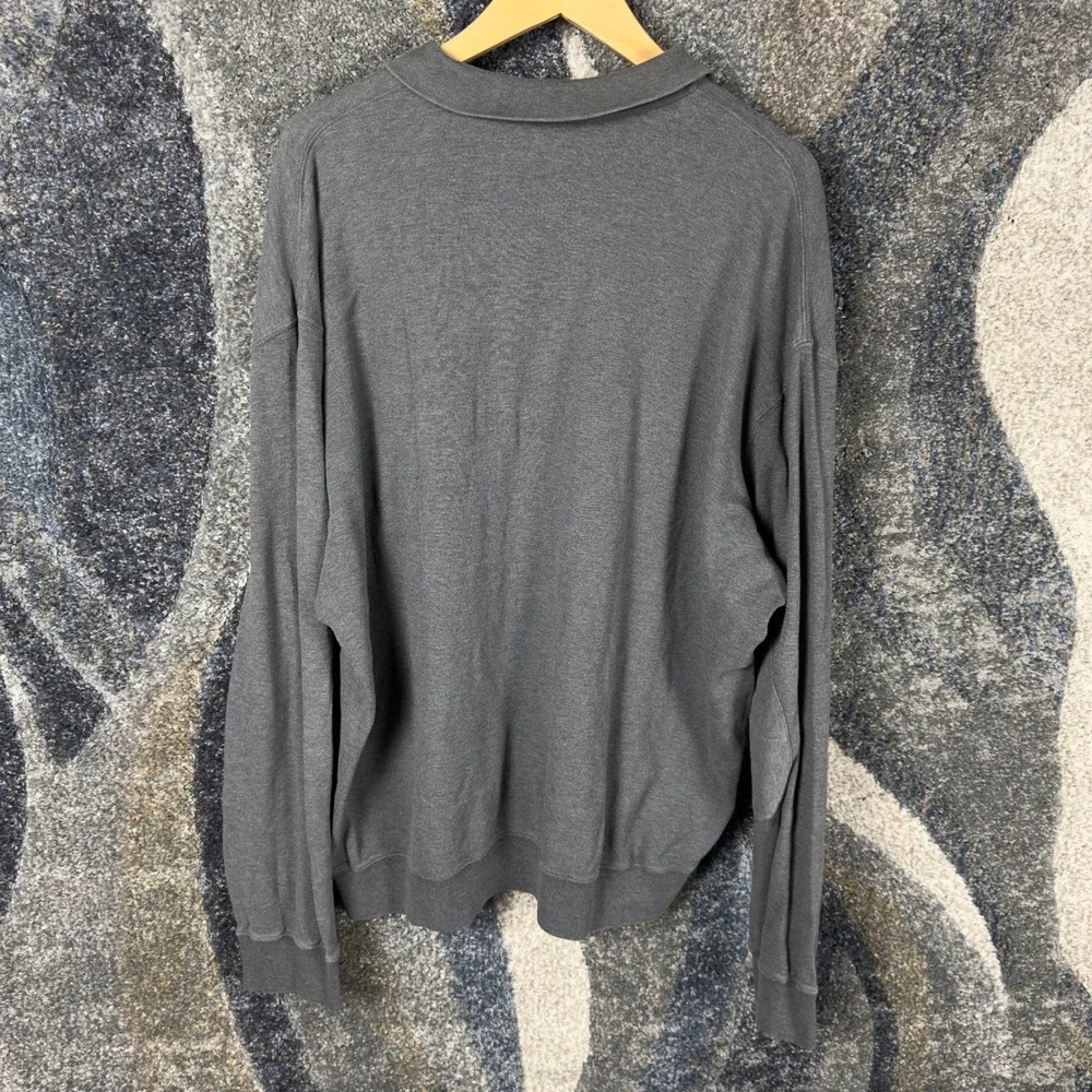Polo Golf Ralph Lauren Quarter Zip Pullover Mens XL Grey Excellent‎ Pima Cotton